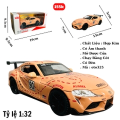 Mô Hình xe toyota sport hồng tỉ lệ 1:32 Hợp kim có thể mở cửa - bánh sau chạy cót - Dài 15cm - rộng 7cm - cao 5cm - nặng : 500gram - FULL BOX : box màu SKU : oto325 - ( VAT : DC004 ) -