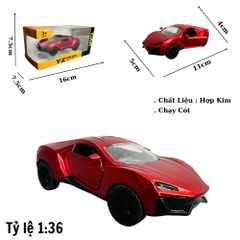 Mô Hình xe hypersport đỏ mới tỉ lệ 1:36 Hợp kim có thể mở cửa - bánh sau chạy cót - Dài 11cm - rộng 5cm - cao 4cm - nặng : 500gram - FULL BOX : box màu SKU : oto350 - ( Vat : DC002 ) -