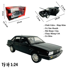 Mô Hình xe Volkwagen Satana đen tỉ lệ 1:24 Hợp kim có thể mở cửa - bánh sau chạy cót - Dài 19cm - cao 5.5cm - nặng 600gram - Figure Oto - FULL BOX : box màu - SKU : oto395 n3-k7-t2-s2