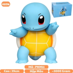 Hàng Loại 1 - Mô Hình POKEMON Rùa nước Squirtle - Cao 39cm - rộng 31cm - nặng 3kg - Pokemon - Bộ Pokemon - Có Vỏ Hộp màu