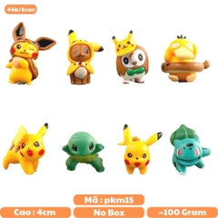 Mô Hình POKEMON 8 nhân vật Pokemon - Cao 4cm - nặng 100gram - Figure POKEMON No box : bọc túi OPP - N3-K47-T3-S2