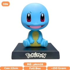 Mô Hình lắc đầu Pokemon rùa kini - Cao 12cm - nặng 150gram - Phụ kiện : đế + miếng dán - FULL BOX : box màu - N3-K25-T3-S1