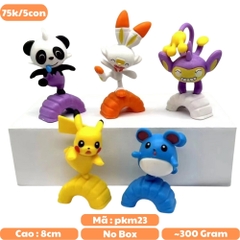 Mô Hình POKEMON Bộ 5 Pokemon có đế - Cao 7-8cm - Nặng 300gram - Pokemon - No K13-T1-S6Box - Bọc Túi OPP -