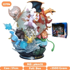 Hàng Cao Cấp -  Mô Hình Pokemon Mewtwo bản cao cấp - Cao : 37cm - Ngang : 33cm - Nặng : 3.5 kg - Figure pokemon - Full Box - N3-T5