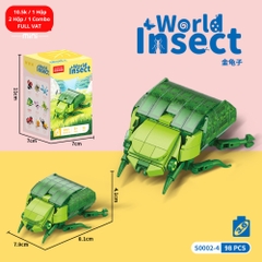Combo 2 bộ đồ chơi lắp ghép thế giới côn trùng 98pcs. SKU: LG-S0002-4 ( VAT 001-C2-11 ) K122-T2-S4