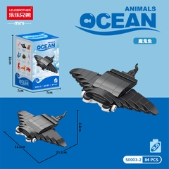 Combo 2 bộ đồ chơi lắp ghép động vật dưới nước 84pcs. SKU: LG-S0003-2 ( VAT 001-C2-11 ) K121-T2-S2