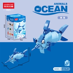 Combo 2 bộ đồ chơi lắp ghép động vật dưới nước LG-S0003-4 ( VAT 001-C2-11 ). K121-T2-S4