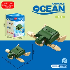 Combo 2 bộ đồ chơi lắp ghép động vật dưới nước 99pcs . SKU: LG-S0003-5 ( VAT 001-C2-11 ) K121-T2-S5