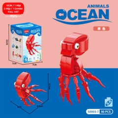 Combo 2 bộ đồ chơi lắp ghép động vật dưới nước 80pcs. SKU: LG-S0003-7 ( VAT 001-C2-11 ) K121-T2-S7