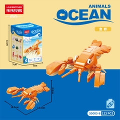 Combo 2 bộ đồ chơi lắp ghép động vật dưới nước 122pcs. SKU: LG-S0003-8 ( VAT 001-C2-11 ) K121-T2-S8
