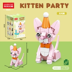 Combo 2 bộ đồ chơi lắp ghép mèo con 117pcs. SKU: LG-S0004-8-C ( VAT 001-C2-11 ) K114-T2-S8