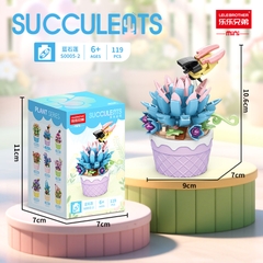 Combo 2 bộ lắp ghép cây Sương rồng 119pcs. SKU: LG-S0005-2 ( VAT 001-C2-11 ) - K120-T2-S2