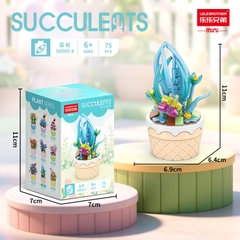 Combo 2 bộ lắp ghép cây Sương rồng 75pcs. SKU: LG-S0005-8 ( VAT 001-C2-11 ) - K120-T2-S8