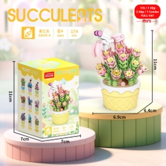 Combo 2 bộ lắp ghép cây Sương rồng 174pcs. SKU: LG-S0005-9 ( VAT 001-C2-11 ) - K120-T2-S9