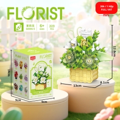 Bộ đồ chơi lắp ghép chậu hoa 223pcs. SKU: LG-S0006-5 ( VAT 001-06-11 ) K108-T3-S1