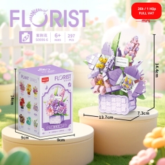 Bộ đồ chơi lắp ghép chậu hoa 297pcs. SKU: LG-S0006-6 ( VAT 001-06-11 ) K108-T3-S2