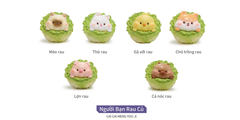 Mô Hình Các Con Vật Cosplay Rau Cải Bắp Size Nhỏ KT 12*12*11 - SKU : MH-BY0008-1 - (VAT: MH002)