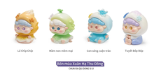 Mô Hình Các Con Vật Cosplay Đặc Điểm 4 Mùa : Xuân , Hạ , Thu , Đông Size Nhỏ KT 13*12*18cm - SKU : MH-BY0013-1 - (VAT: 002-09-90)