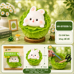 Mô Hình Các Con Vật Cosplay Rau Cải Bắp Size Nhỏ KT 12*12*11 - SKU : MH-BY0008-1 - (VAT: MH002)