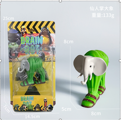 Mô Hình tung tung sahur Voi Đi Giày - Cao : 8cm Nặng 100gr - Hộp màu- (VAT : G873-84) - K32-T3-S11