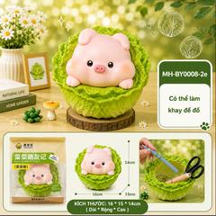 Mô Hình Các Con Vật Cosplay Rau Cải Bắp Nhỡ KT 16*15*14cm - SKU : MH-BY0008-2 - (VAT: MH003)