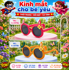 Kính mắt trẻ em dễ thương - SKU :  K-1878 - (VAT : 012-01-45* )
