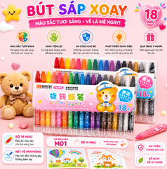 Bộ 18 bút sáp màu -SKU: M01 (VAT : 111-06-29 ) - K27-T2-S12