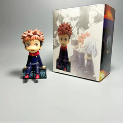Mô Hình Itadori Yuji dáng ngồi - Cao 11cm - nặng 100gram - Box màu  : bọc túi OPP - Figure anime Jujutsu Kaisen - N1-K39-T3-S1