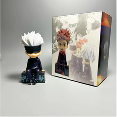 Mô Hình Gojo Satoru bịt mắt dáng ngồi - Cao 11cm - nặng 100Gram - Box màu  : bọc túi OPP - Figure anime Jujutsu Kaisen - N1-K40-T2-S3