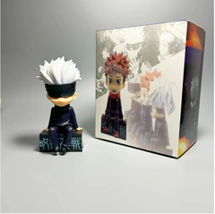 Mô Hình Gojo Satoru bịt mắt dáng ngồi - Cao 11cm - nặng 100Gram - Hộp Màu : bọc túi OPP - Figure anime Jujutsu Kaisen