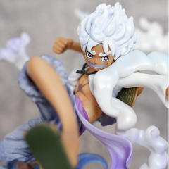 Hàng Cao Cấp - Mô hình OnePiece Luffy gear 5 trạng thái chiến đấu - Cao 21cm - nặng 1000gram - Figure One Piece - Hộp Carton - N1-K54-T5-S3