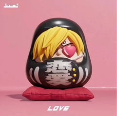 Mô Hình OnePiece sanji chibi Tượng thần tài Daruma - Cao 7.5cm - nặng 200gram - Figure OnePiece - Có Hộp Màu - N1-K21-T3-S1