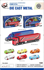 xe cont chở xe hỗn hợp - SKU : oto-QZ642-B - ( Vat : 003-01-50 )