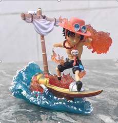 Mô hình Onepiece Ace G5 Cưỡi Tàu - Cao 11cm - nặng 300gram - Figure Đảo Hải Tặc - hộp màu -SKU : op138f ( VAT : 002-5148a ) - K18-T3-S1