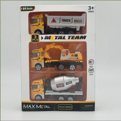 Mô Hình 3 Oto Xây Dựng hợp kim , tỉ lệ 1:64 - Dài 12cm - rộng 3.5cm - cao 5cm- SKU : oto-CF17-C4 - ( Vat : 003-03-50 ) - K55-T4-S4