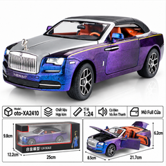 Xe thể thao tỉ lệ 1:24 - chất liệu bằng hợp kim - Có đèn và âm thanh Tính năng mở full cửa - SKU : oto-XA2410 ( VAT : 103-01-190 )