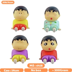 Mô Hình bộ 4 Shin dáng ngồi - Cao 14cm - nặng 300gram - Figure Cậu Bé Bút Chì - bọc túi OPP - No Box K23-T1-S6