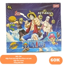 Pack thẻ one piece set sail hộp tím xanh( 32 pack 1 hộp ) . Dài 14cm - cao 13cm - K31-T2-S1