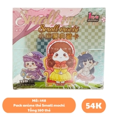 Pack anime thẻ Small mochi ( 32 Pack 1 hộp - 1 Pack có 5 thẻ ) - dài 14 - cao 13cm - Hộp màu n3-k19-t3-s2