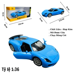 Mô Hình xe ferrari xanh dương - tỉ lệ 1:36 Hợp kim có thể mở cửa - bánh sau chạy cót - Dài 12cm - rộng 5cm - cao 4cm - nặng : 200gram - FULL BOX : box màu - SKU : oto268 - N3-K10-T3-S1