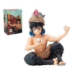 Mô Hình Kimetsu No Yaiba Inosuke dáng ngồi cao 9cm - Figure Thanh gươm diệt quỷ - Có Vỏ Hộp màu