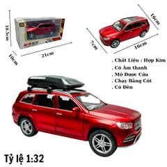 Mô Hình Xe Mẹc GLS580 Đỏ 1:32 Hợp kim có thể mở cửa - bánh sau chạy cót - Có tiếng - đèn pha sáng - Dài 16cm - rộng 7cm - cao 6cm - nặng ~ 800gram - FULL BOX : box màu SKU : oto164 -