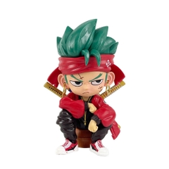 Mô Hình OnePiece Zoro AI chibi dáng ngồi - cao 15cm - nặng 270gram - Hộp Màu - Figure One Piece - N1-K56-T1-S2