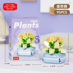 Combo 3 hộp lắp ghép cây hoa 95pcs. SKU: LG-W1505-05 ( VAT 001-C3-11 ) K115-T3-S5