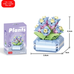 Combo 3 hộp lắp ghép chậu hoa 95pcs. SKU: LG-W1518-04 ( VAT 001-C3-11 ) - K110-T2-S4