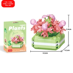 Combo 3 hộp lắp ghép chậu hoa 89pcs. SKU: LG-W1518-05 ( VAT 001-C3-11 ) - K110-T2-S5