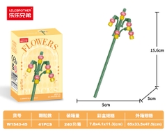 Combo 3 Bộ Lắp Ghép Cành Hoa 51pcs. SKU: LG-W1543-45-C ( VAT 001-C3-17 ) - K108-T3-S15