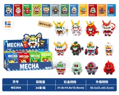 Combo 12 Bộ Lắp Ghép Người Máy Mini. SKU: LG-W2304 (VAT 001-C12-60) - K121-T2-S11-12