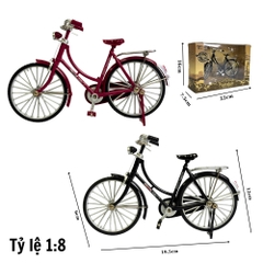 Mô Hình xe đạp cổ tỉ lệ 1:8 - Dài 19.5cm - rộng 5cm - cao 12cm - nặng : 200gram - FULL BOX . SKU : XYB2028 - (VAT: 003-04-40)