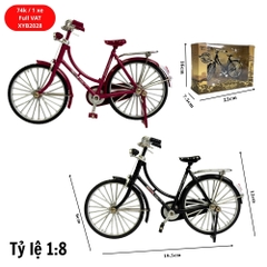 Mô Hình xe đạp cổ tỉ lệ 1:8 - Dài 19.5cm - rộng 5cm - cao 12cm - nặng : 200gram - FULL BOX . SKU : XYB2028 - (VAT: 003-04-40)